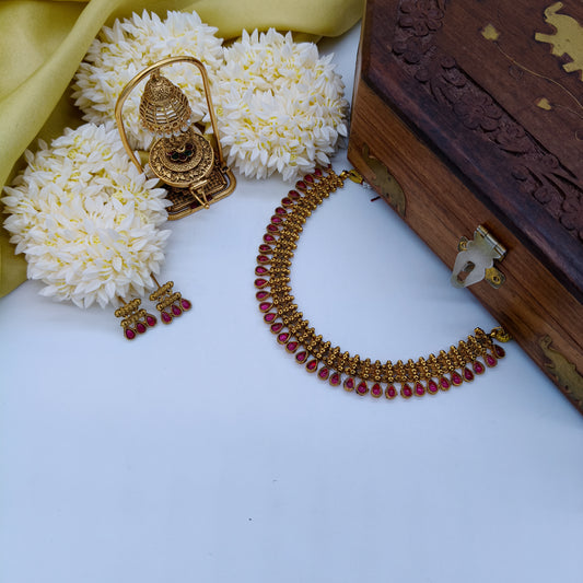 Ruby traditional necklace